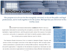 Tablet Screenshot of hamptonroadsinnocence.org